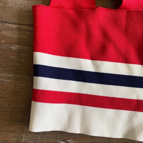 LF stripe bandage crop top medium - Picture 2 of 4